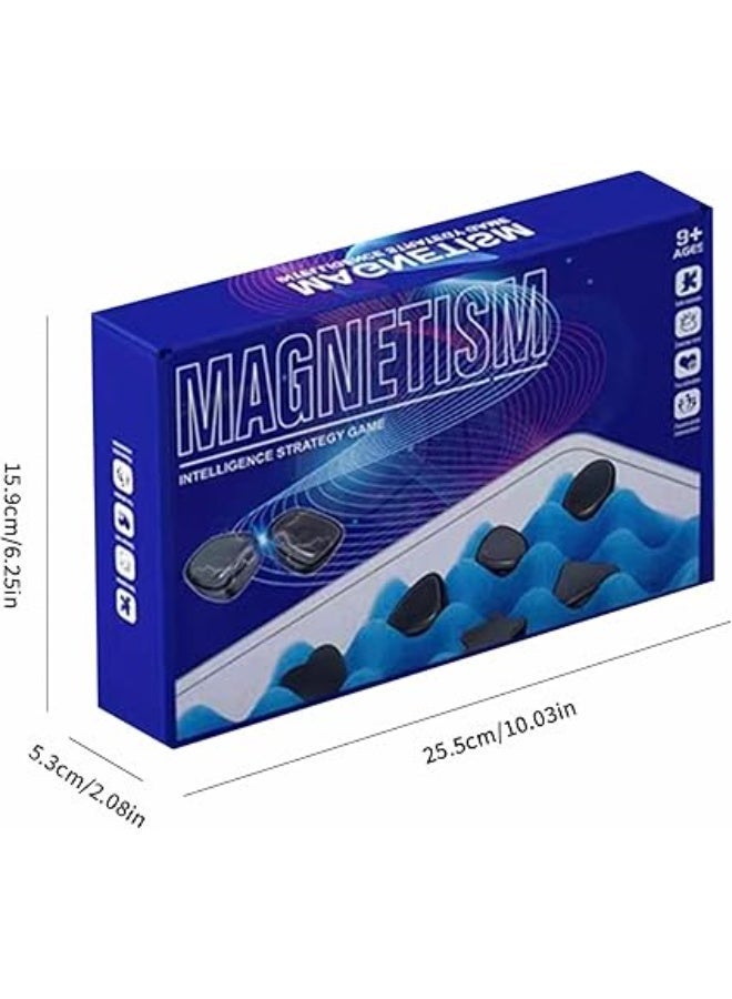 Magnetic Chess Game with String and Stones, Portable Magnetic Chess Set for Kids and Adults, Logic Thinking Strategy Board Game for Travel Camping and Family Entertainment, No Batteries Required - Image 5